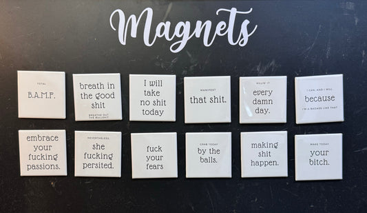 Sweary Affirmation Magnet Set