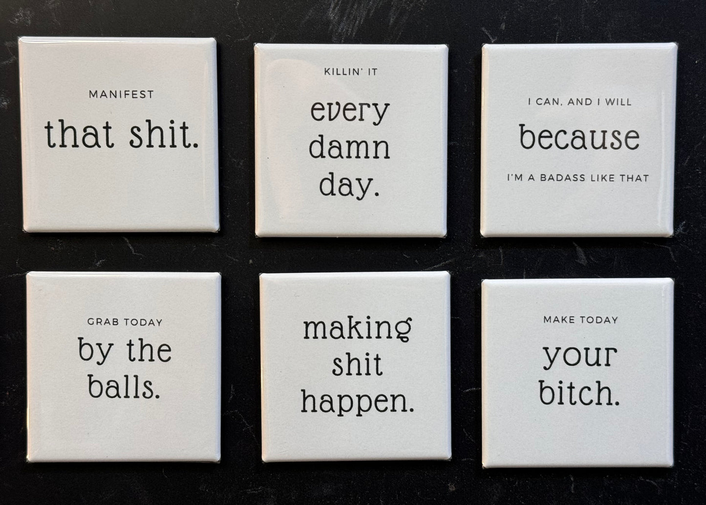 Sweary Affirmation Magnet Set